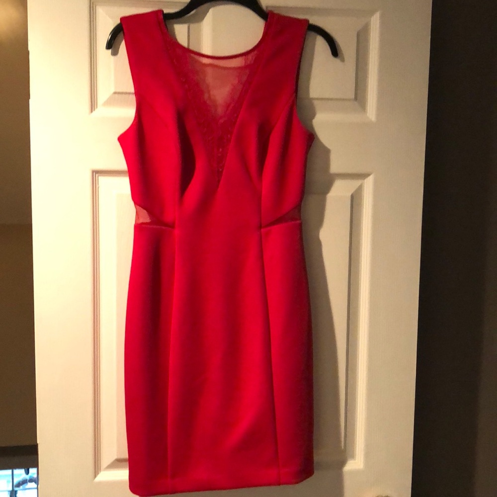 Red Guess dress